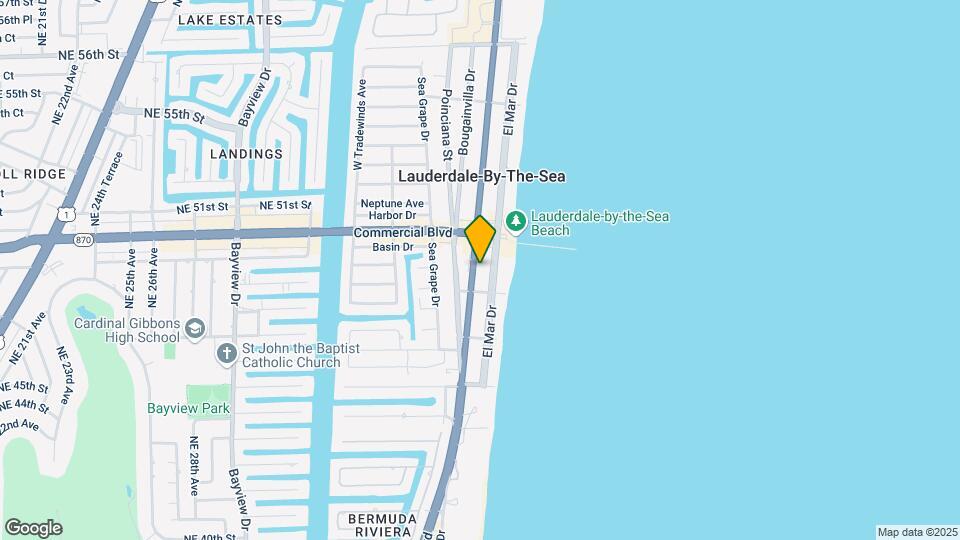 4324 N Ocean Dr Map and Location Details