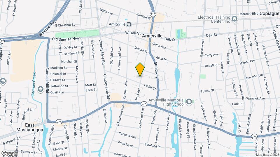 82 Park Ave Map and Location Details