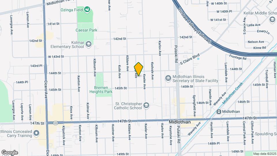 14423 Tripp Ave Map and Location Details