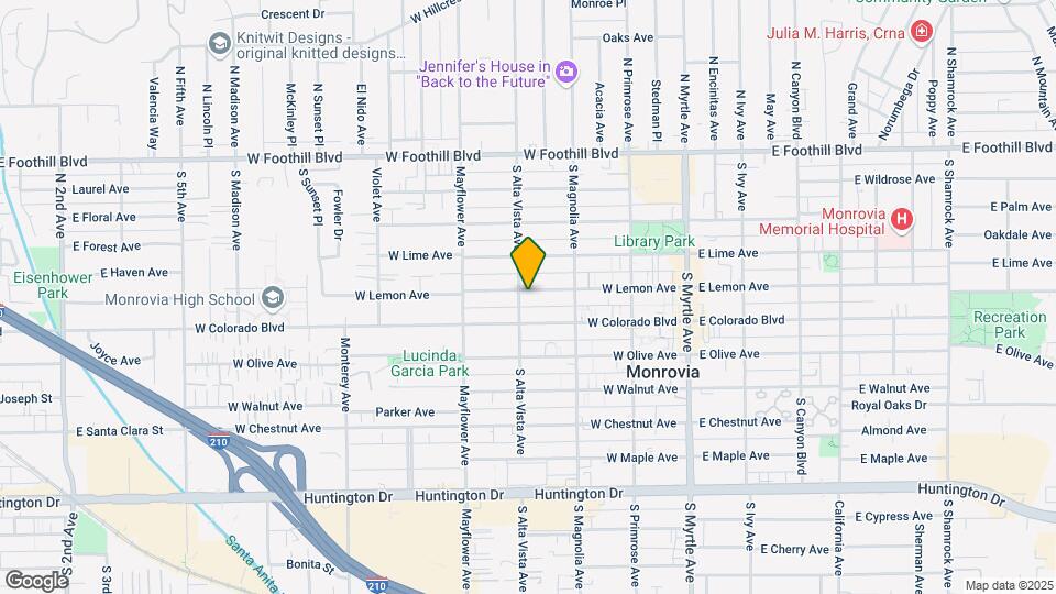 346 W Lemon Ave Map and Location Details