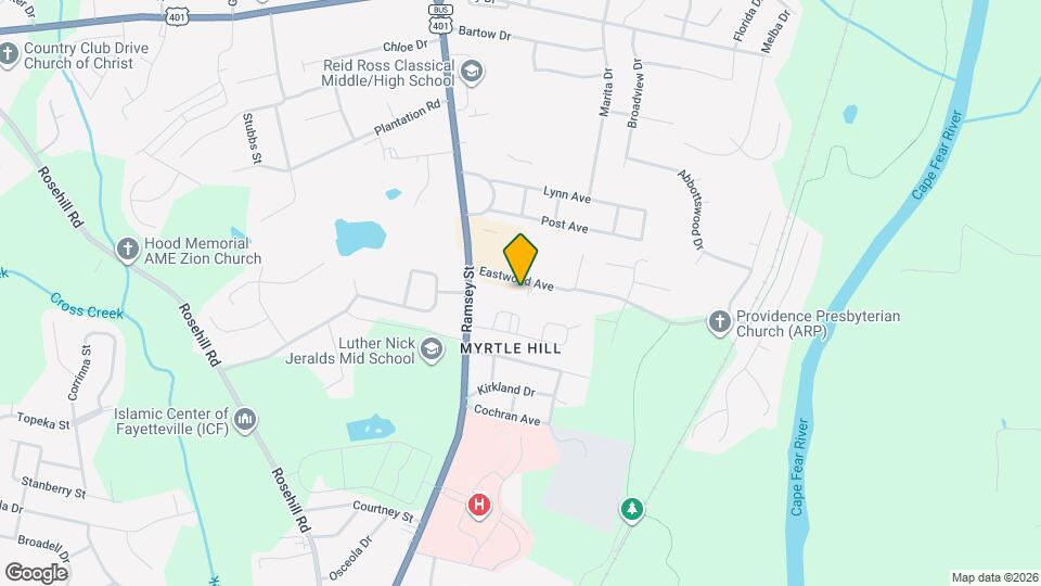 130 Eastwood Ave Map and Location Details