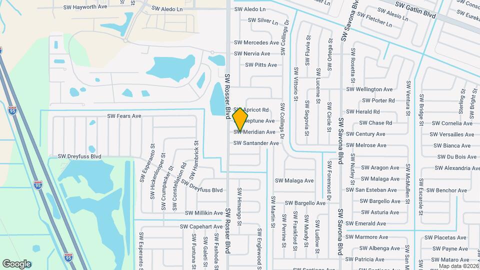 1662 SW Meridian Ave Map and Location Details