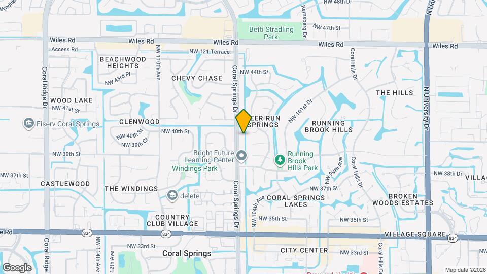 4011 Coral Springs Dr Mapa y Detalles de la Ubicación