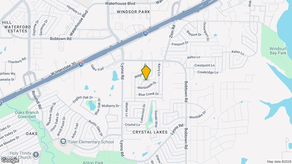 5706 Briarcrest Dr Map and Location Details