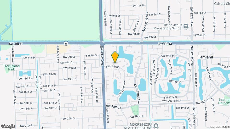 1095 SW 135th Pl Mapa y Detalles de la Ubicación