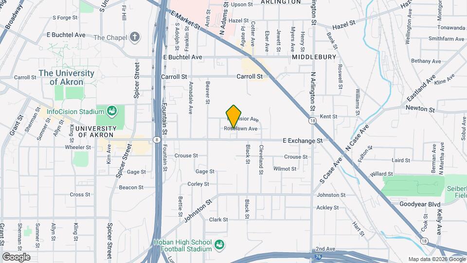 720 Roselawn Ave Map and Location Details