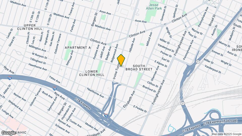 164 W Bigelow St-Unit -164 w Bigelow st apt 3 Newark NJ 07108 Map and Location Details