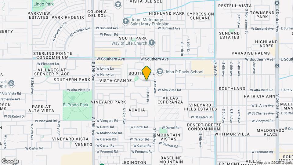 1525 W Burgess Ln Map and Location Details