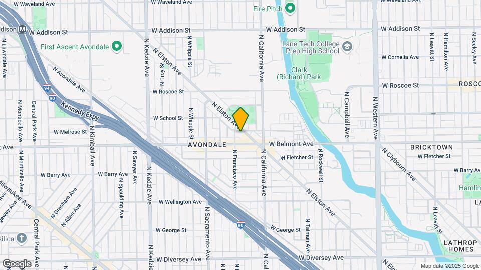 3234-3236 N Elston Ave Map and Location Details
