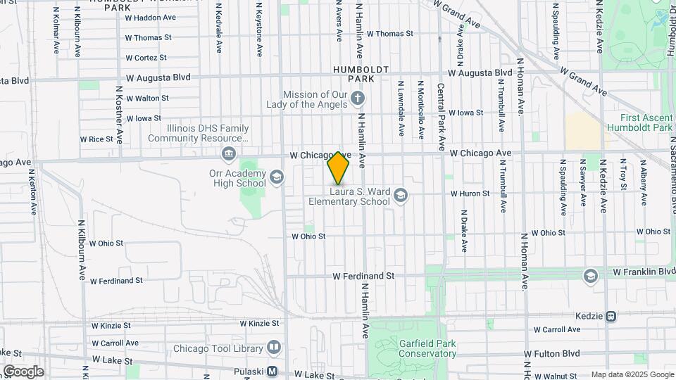 3838 W Huron St Map and Location Details