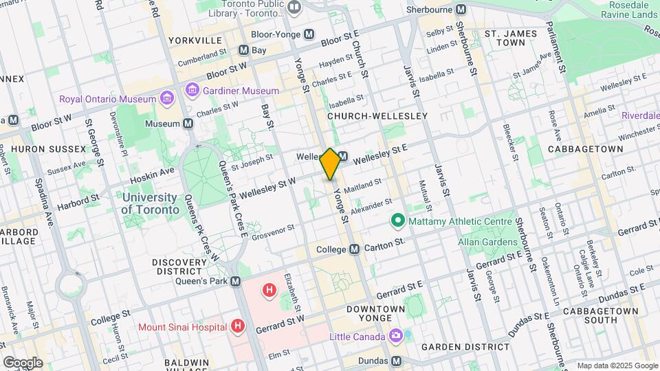 542A Yonge St Map and Location Details