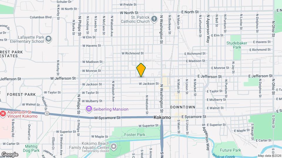 517 W Jefferson St Map and Location Details