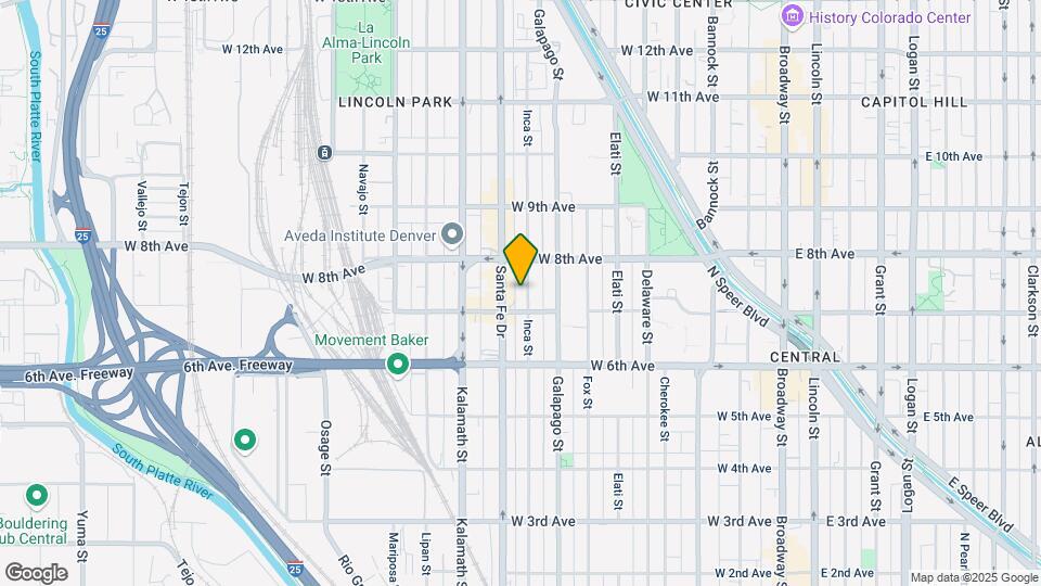 729 Inca St Map and Location Details