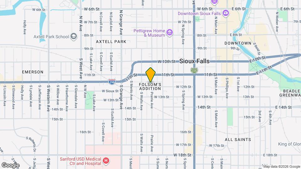 800 W 12th St Map and Location Details