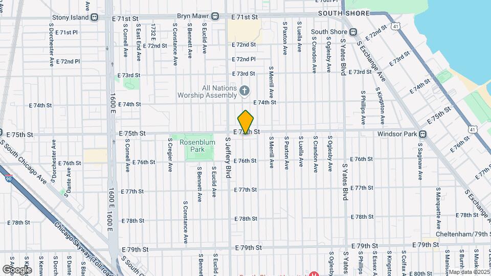 7511 S Chappel Ave Map and Location Details