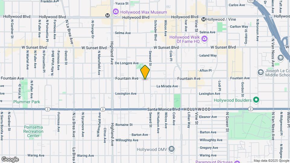 1250 N. June St. Los Angeles CA 90038 Map and Location Details