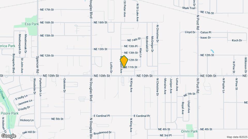 9304 NE 11th St Map and Location Details