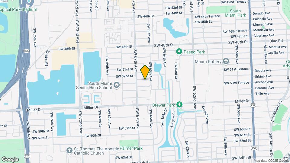 6550 SW 52nd Ter Map and Location Details