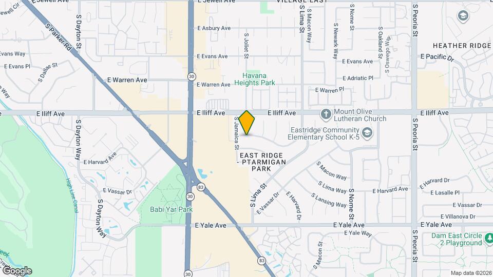 10894 E Wesley Ave Map and Location Details