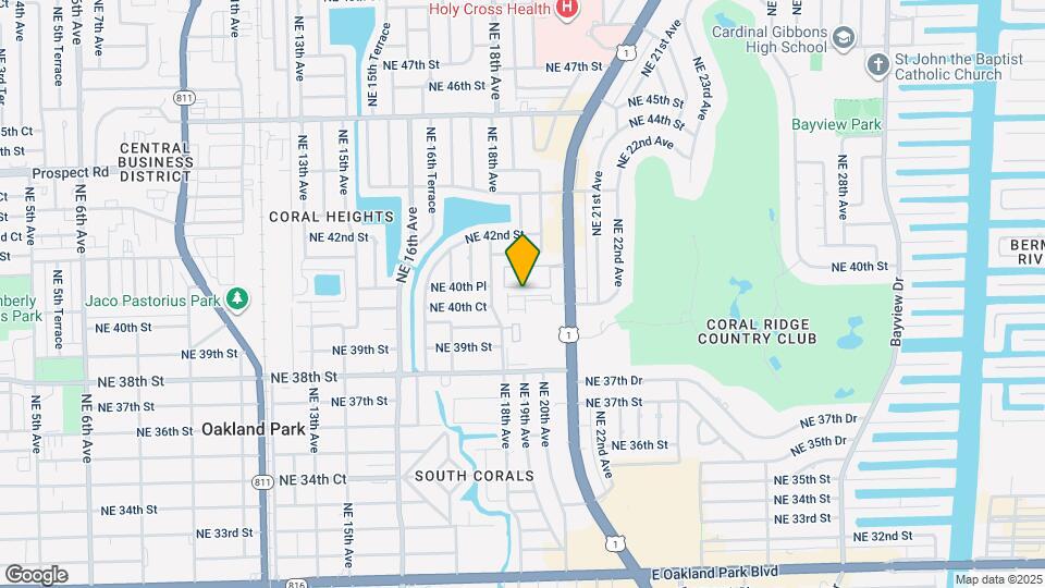 1861 Coral Heights Blvd Map and Location Details
