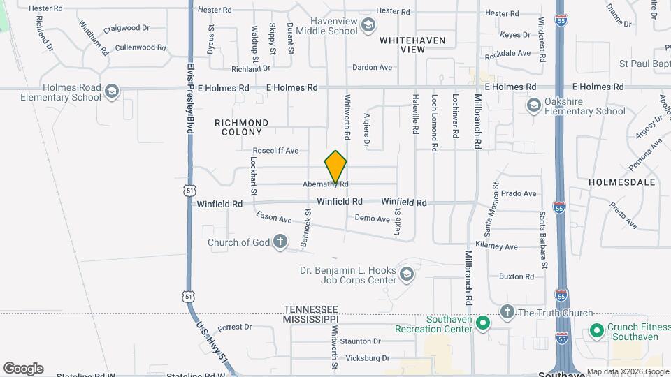 1423 Abernathy Rd Map and Location Details