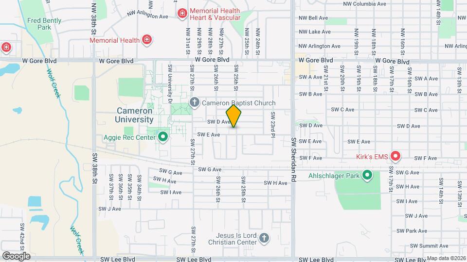 2501 SW A Ave Map and Location Details