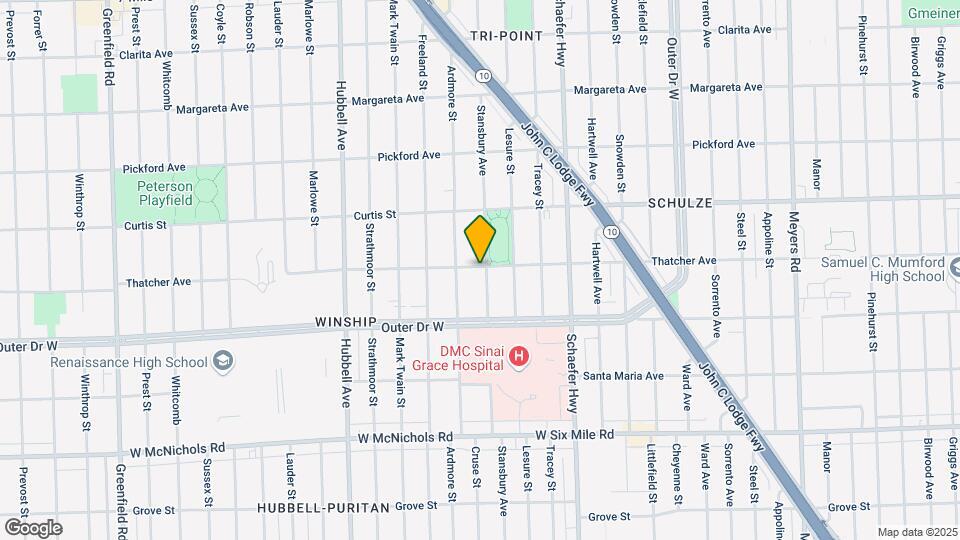 17605 Stansbury Ave Map and Location Details