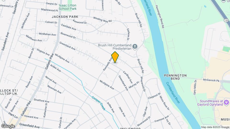 1307 Cardinal Ave Map and Location Details