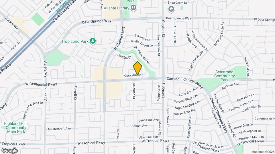 2321 Cockatiel Dr Map and Location Details