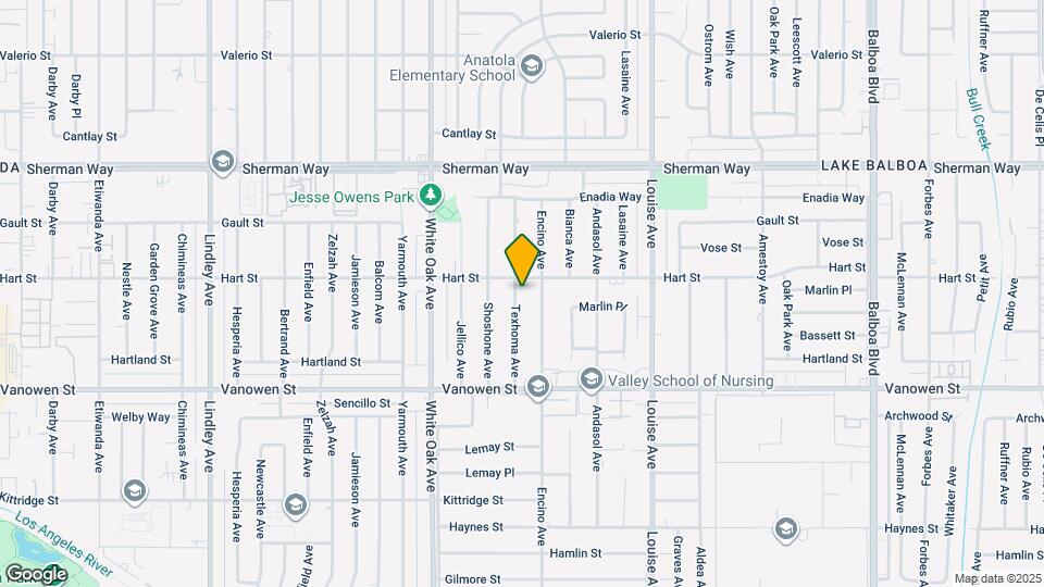 6946 Texhoma Ave Map and Location Details
