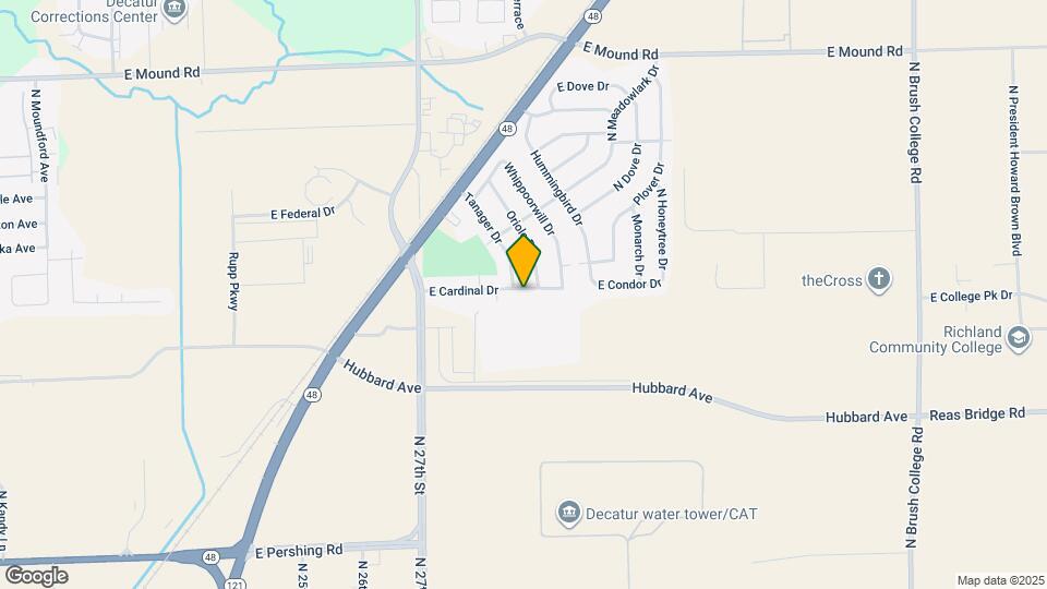 2913 E Cardinal Dr Map and Location Details