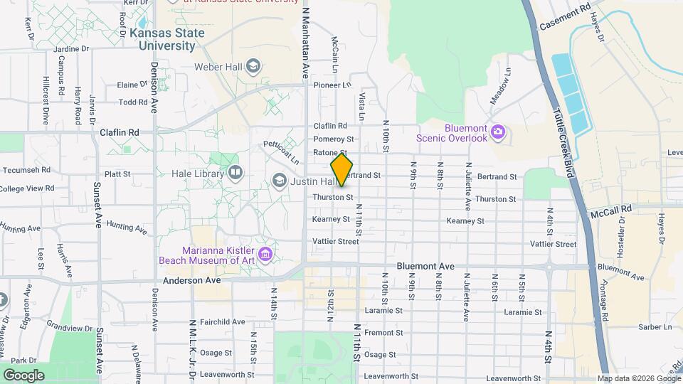 1120 Thurston St Map and Location Details