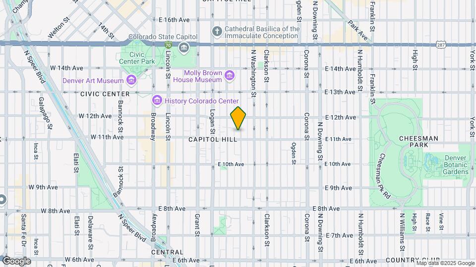 1119 N Pearl St Map and Location Details