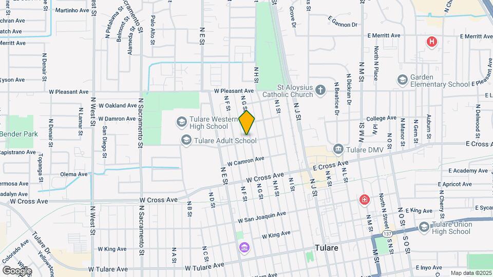 705 N G St Map and Location Details