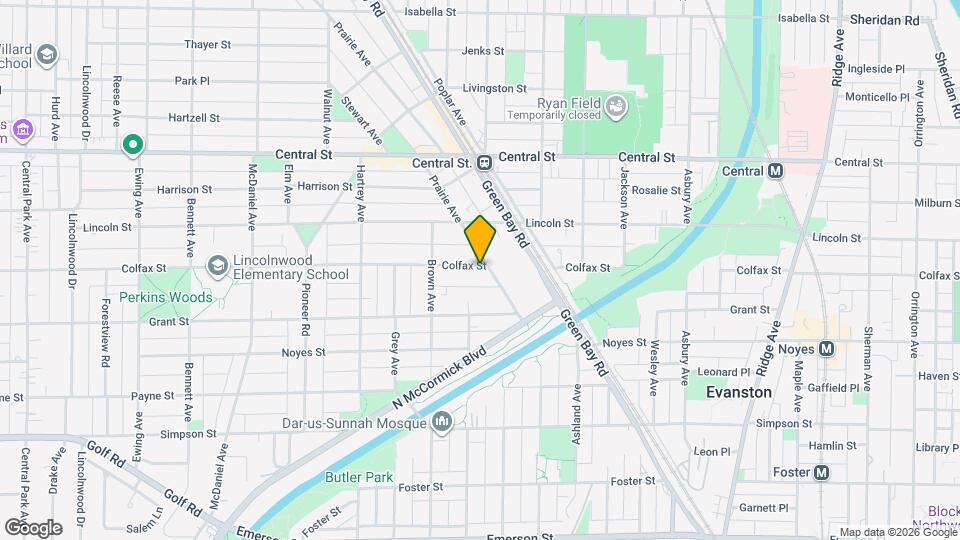 1806 Colfax St Map and Location Details