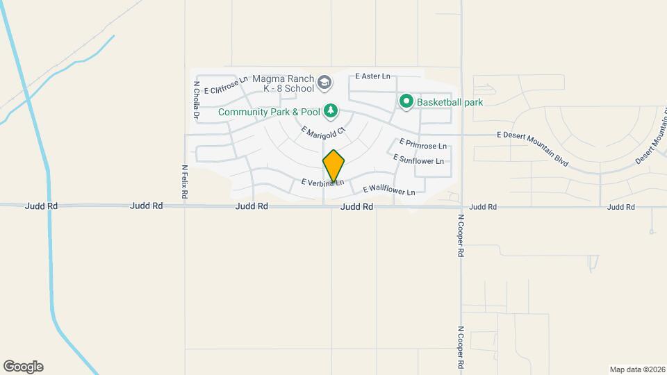 11039 E Verbina Ln Map and Location Details