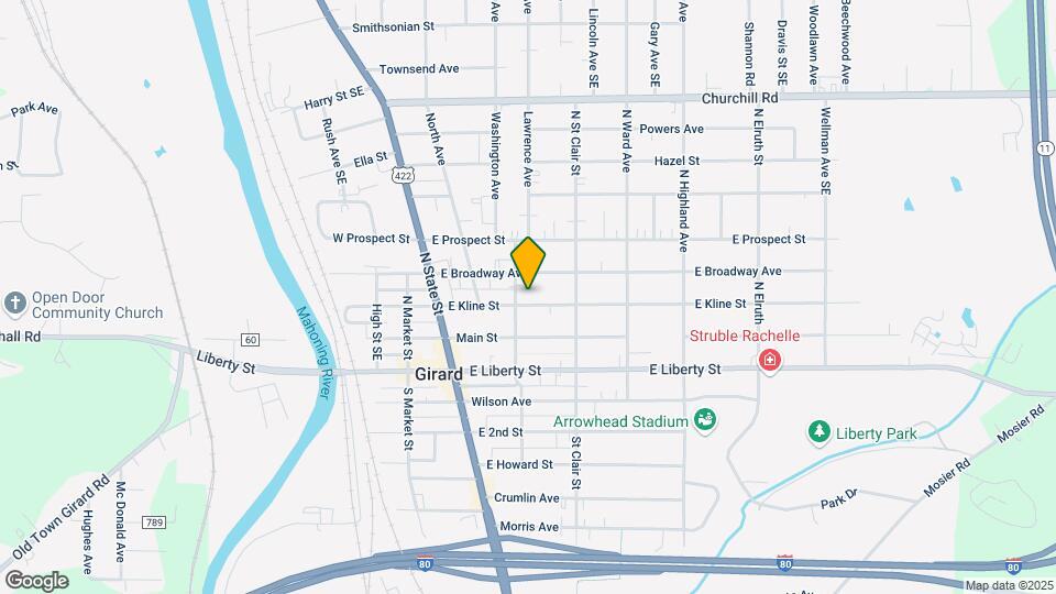 212 E Kline St Map and Location Details