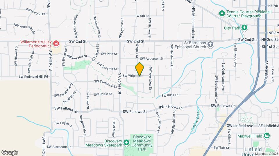 1592 SW Wright St Map and Location Details