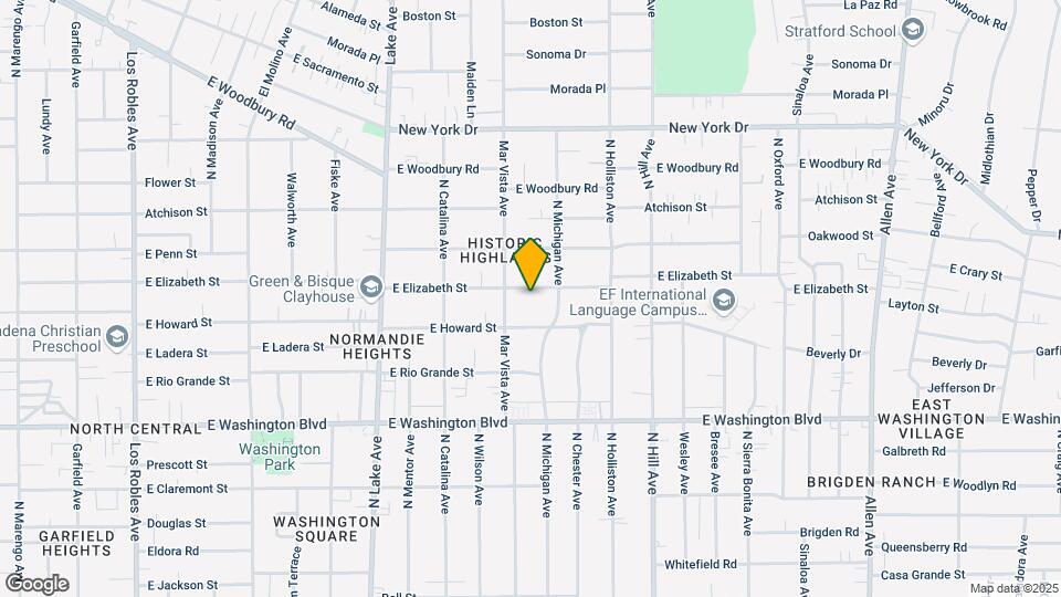 1174 E Elizabeth St Map and Location Details
