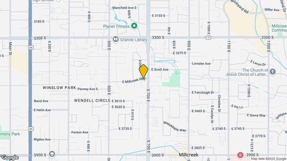 672 E Millcreek Way Map and Location Details