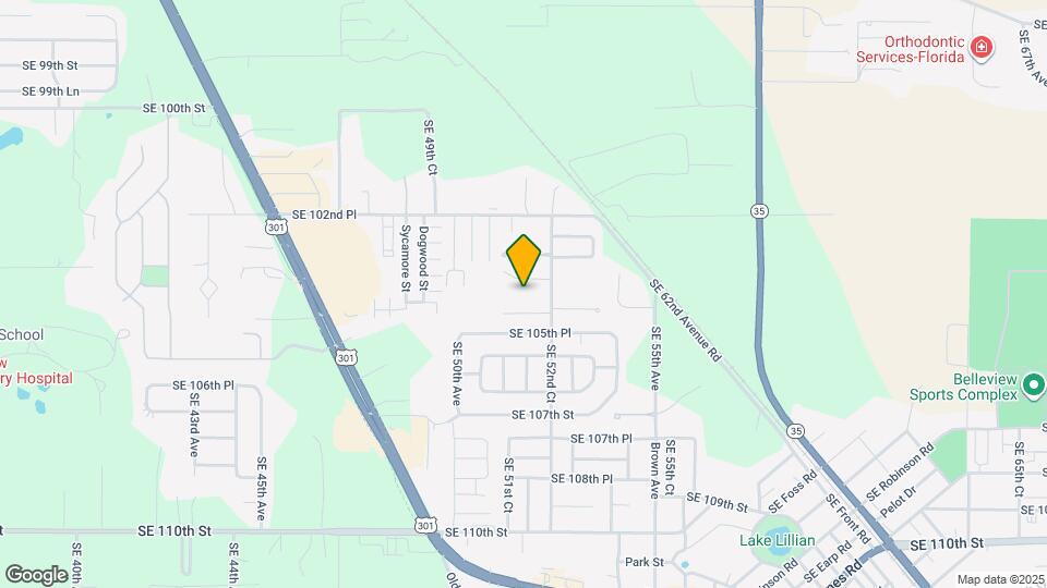 10386 SE 52nd Ct Map and Location Details