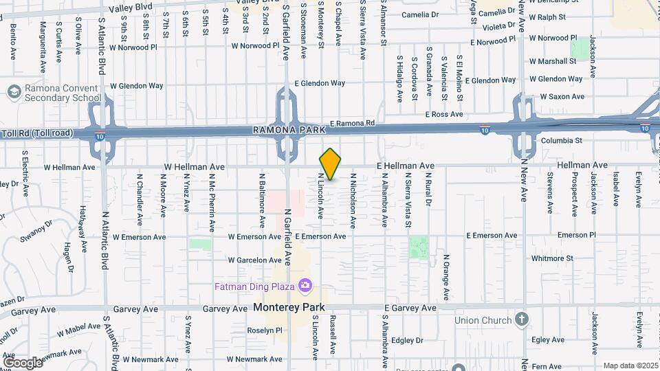 604 N Lincoln Ave Map and Location Details