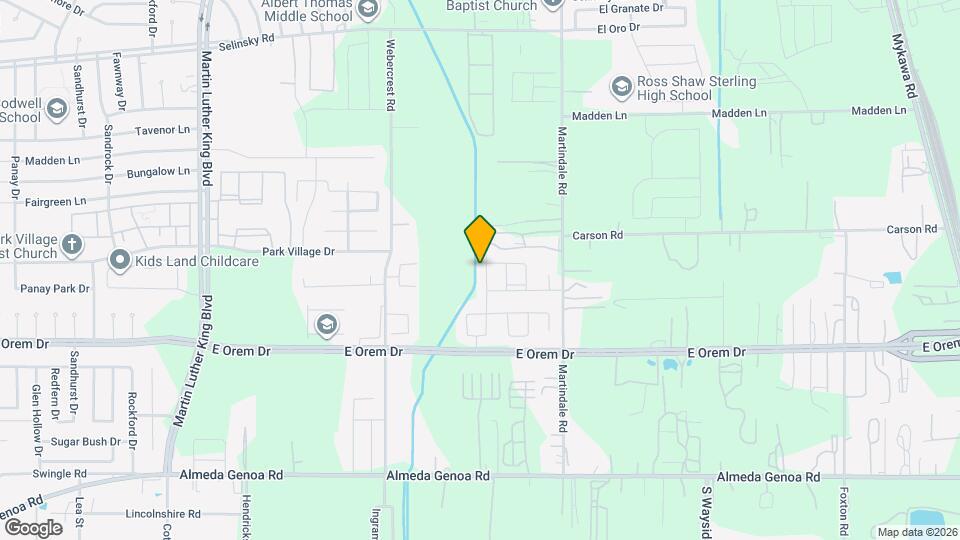 6127 Dawn Misty Ln Map and Location Details