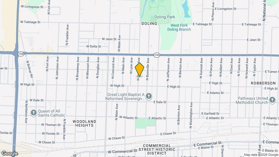 2230 N Campbell Ave Map and Location Details