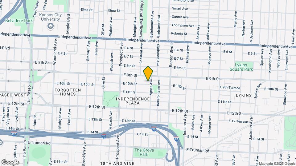 2846 E 10th St Map and Location Details