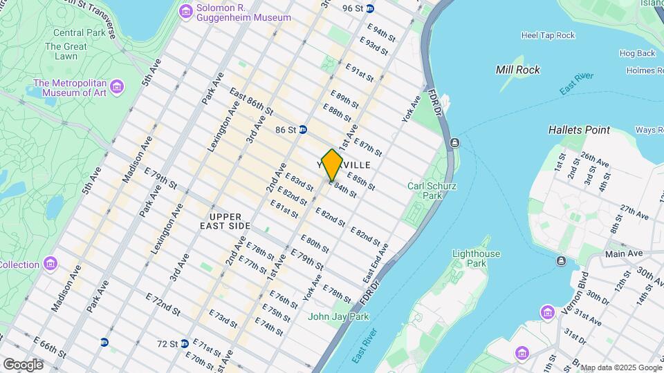 412 E 84th St Map and Location Details