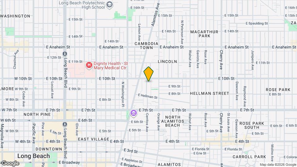 920 Cerritos Ave Mapa y Detalles de la Ubicación