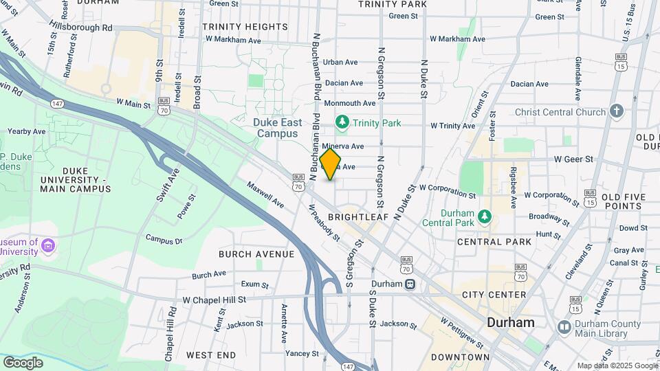 201 Watts St Map and Location Details