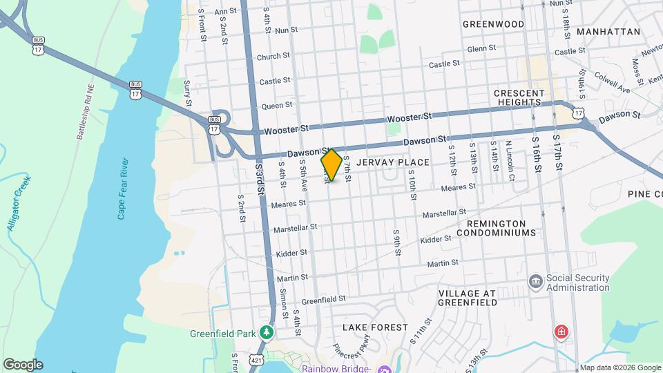1009 S 6th St Map and Location Details