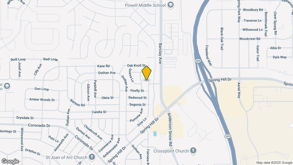 3537 Dow Ln Map and Location Details